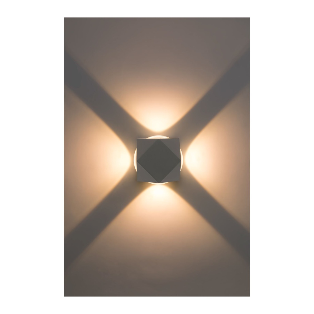 12W White/Gold Wall Lamp with COB LED - Stylish and Bright