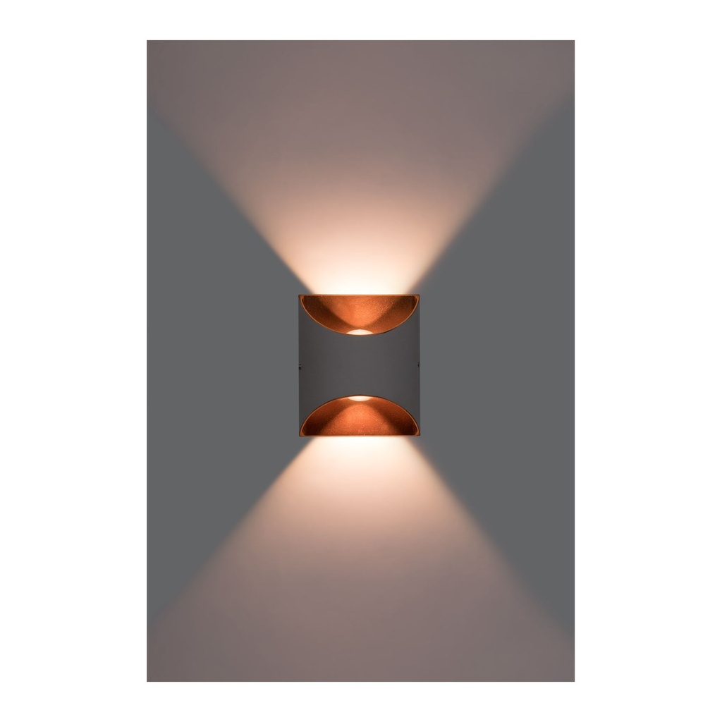 10W White/Gold Wall Lamp with LED - Stylish and Efficient