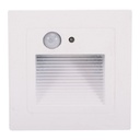 3W White Square Step Light with SMD LED - with Sensor - Bright and Functional