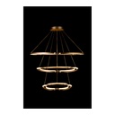 246W Gold LED Chandelier - 3000K Warm White