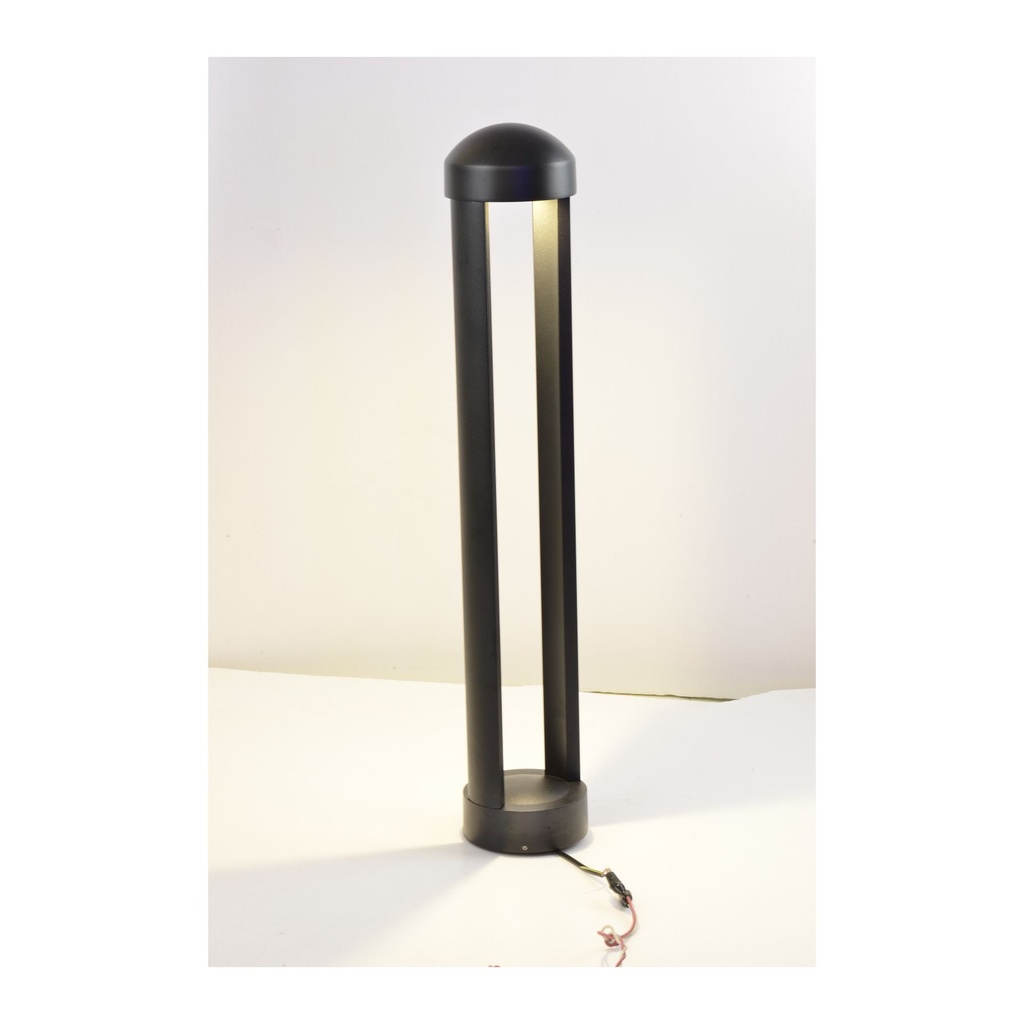 15W Black Bollard Light - 3000K Warm White