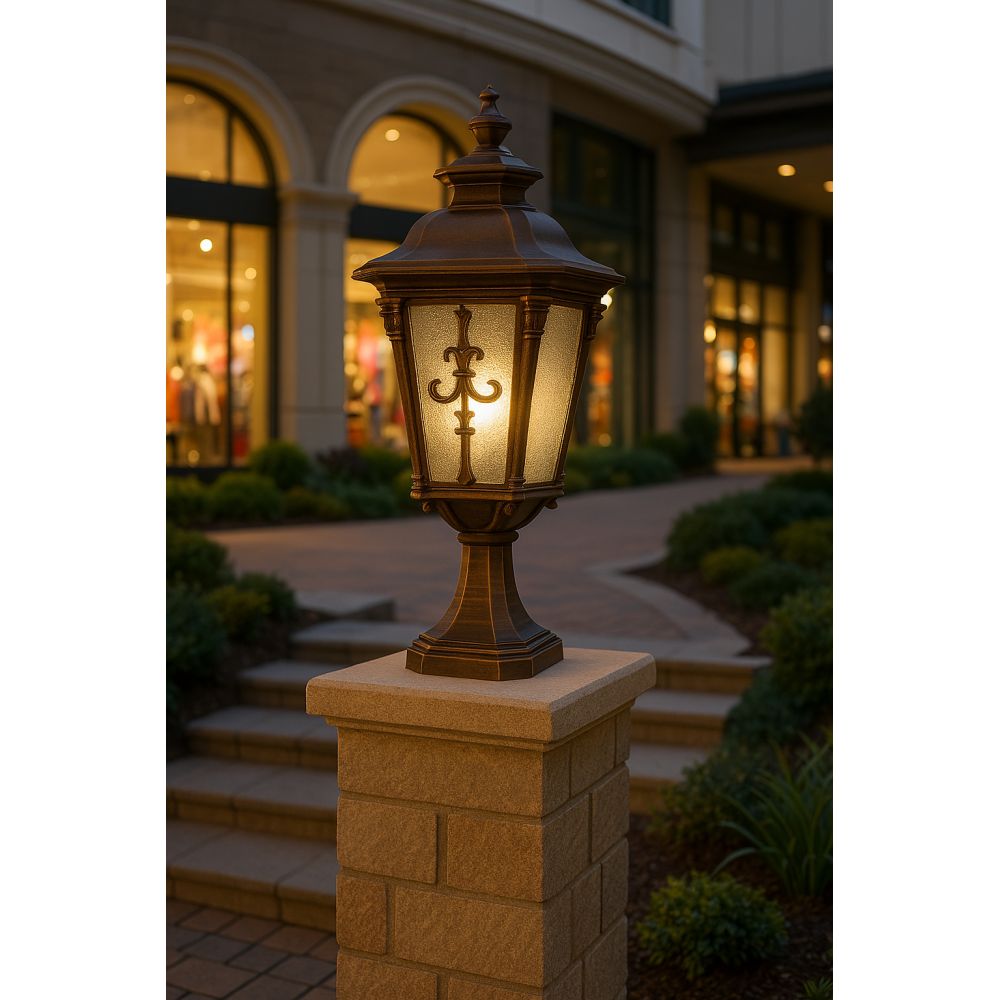 Classic Outdoor Surface-Mount Lantern - Lifestyle