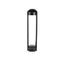 15W Black Bollard Light - 3000K Warm
