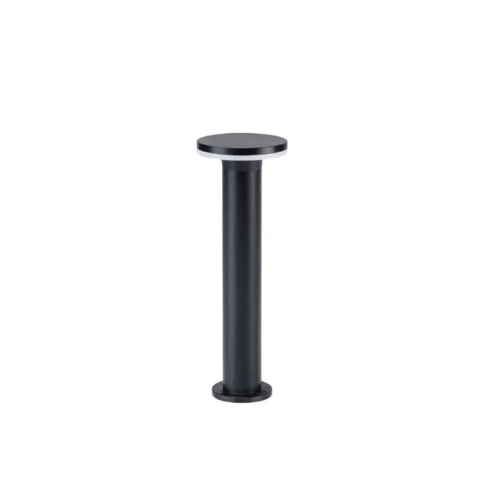 12W Black Bollard Light - 3000K Warm - Main