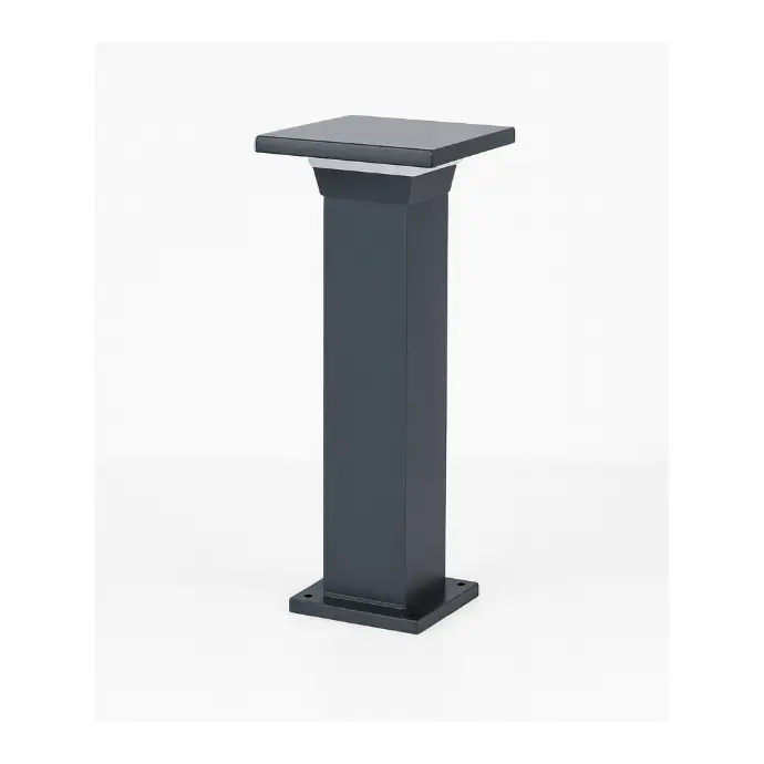 12W Black Bollard Light - 3000K Warm - Main