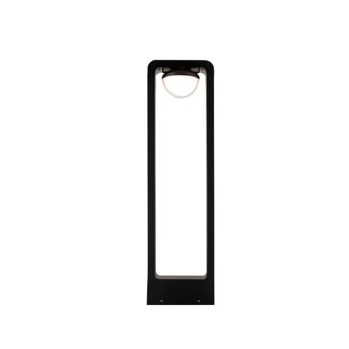 7W Black Bollard Light - 3000K Warm - Main