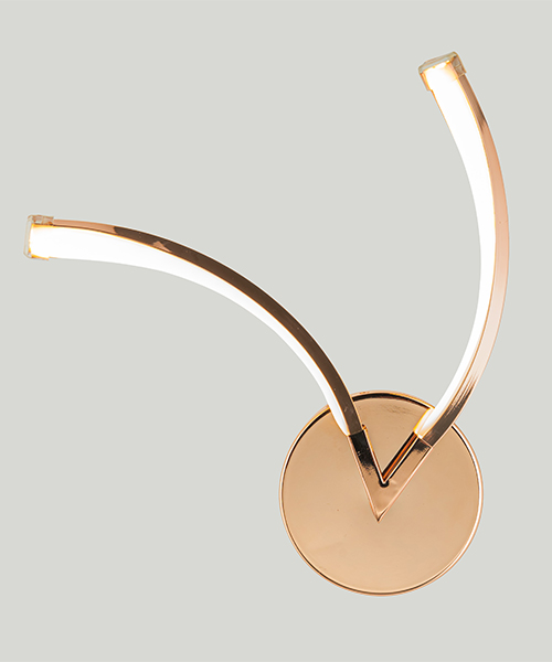 LM-8902-2  8W Chrome Wall Lamp Warm Light Available in Chrome and Gold