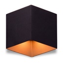 6W Black/White + Gold Wall Lamp with COB LED - Stylish and Efficient | Color: Black + Gold