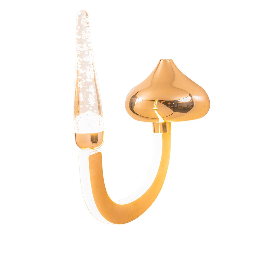 Golden LED Wall Light, LM-80372/1-FGD – 18W, 3000K | 