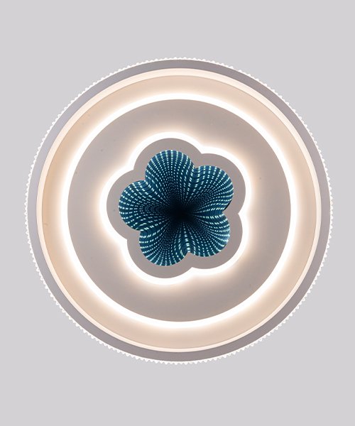 LM-1839-50D Purple Flower-Inspired LED Ceiling Plate | 