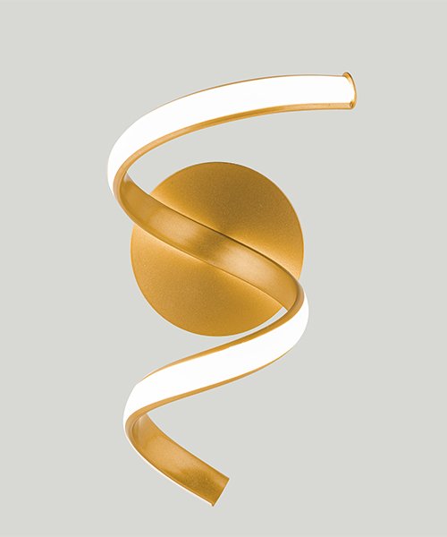 LM-2261-1 Gold Wall Lamp with Warm Light | 