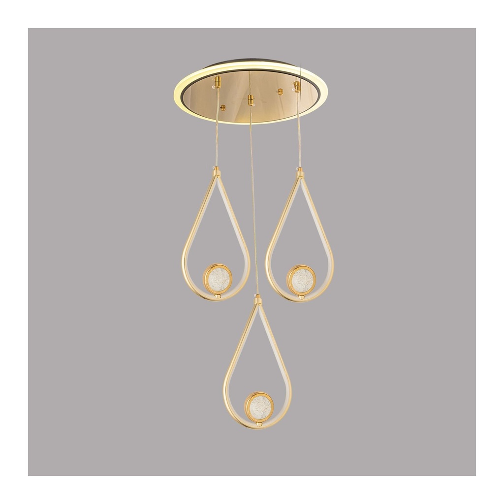 Luminous Teardrop LED Pendant Light – Elegant Crystal Drop Chandelier | 