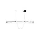 Modern LED Wave Pendant Light – Black & White Hanging Ceiling Lamp
 | 