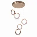 [4908071] LED Ceiling Light Fixture - Modern Gold Design - 40W Warm Light.webp