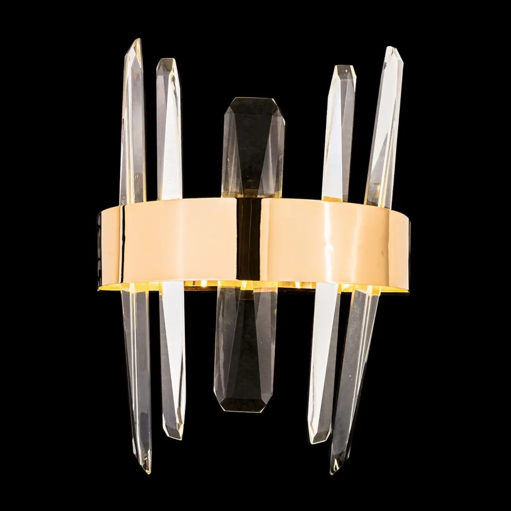 [4721014] Crystal LED Wall Sconce 9W Warm Light.webp