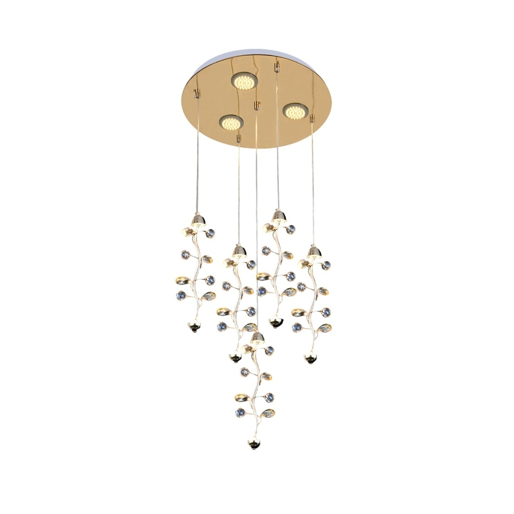 Crystal LED Chandelier with 65W Integrated LEDs
