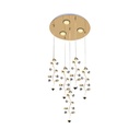 Crystal LED Chandelier with 65W Integrated LEDs