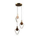 Dual LED Pendant Lamp with Sili+Met Construction