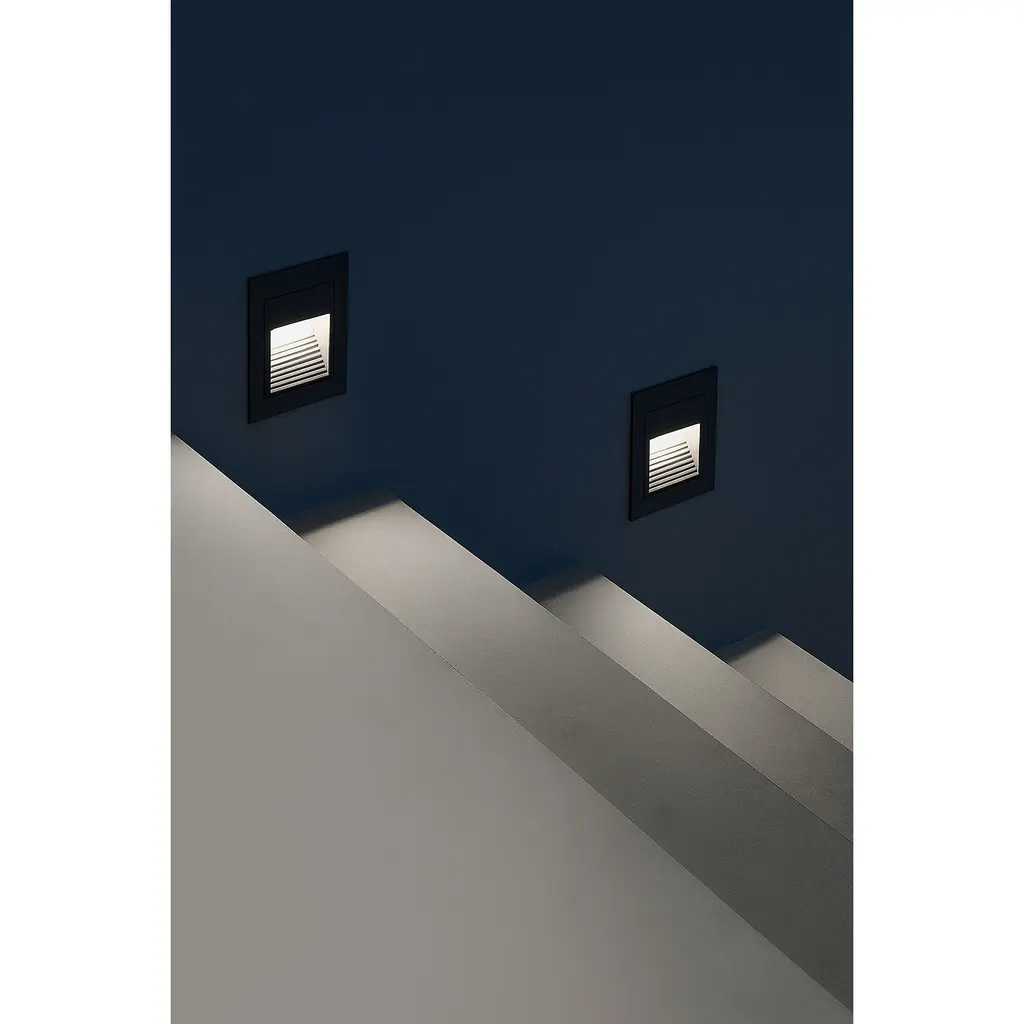 [481957] LM-2411 3W Black Square Step Light with SMD LED - Modern and Efficient Black, White and Grey (Grey).webp