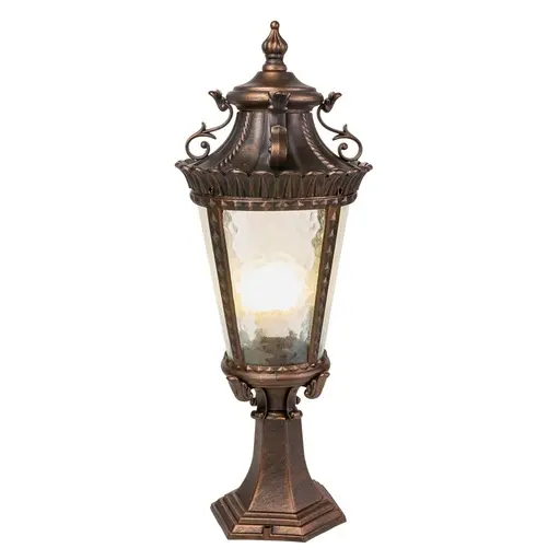 Vintage Brass Outdoor Surface-Mount Lantern.webp