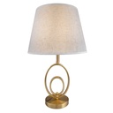 Copper Table Lamp with Fabric Shade