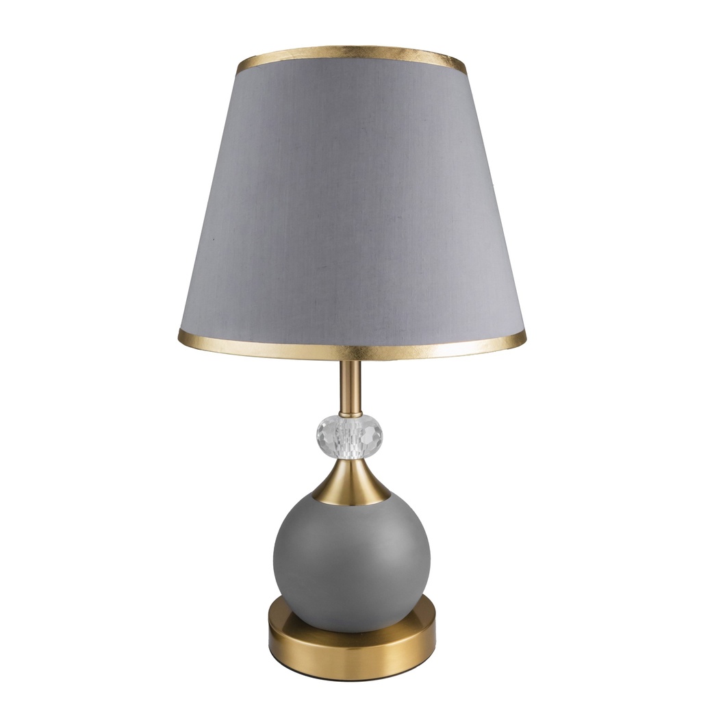 Grey Fabric Shade Table Lamp