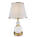 White Fabric Shade Table Lamp