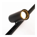 12W Black Cylinder Classic Magnetic Track Light - Stylish and Energy Efficient