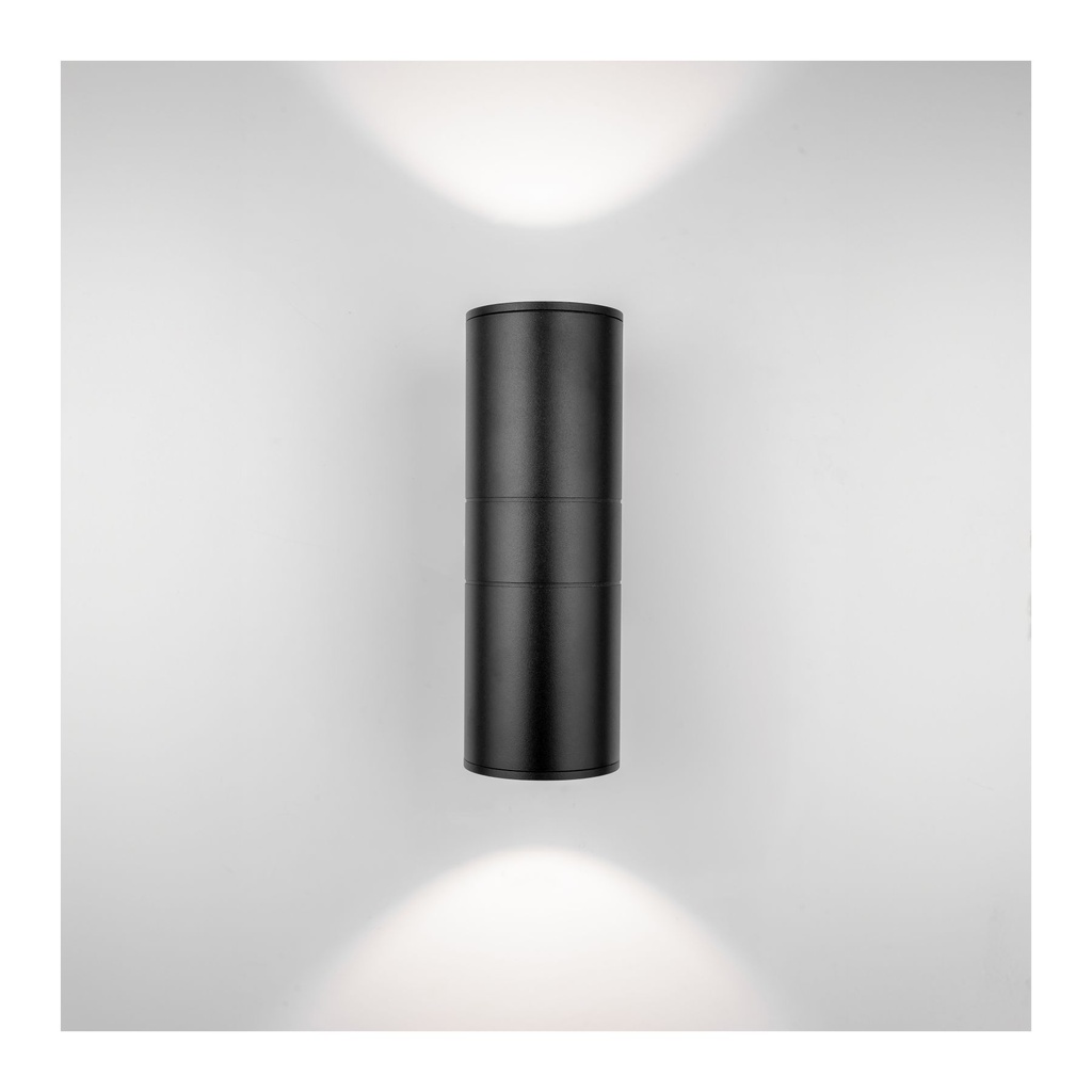 LM-2302-BK-2*5W-WW Black Aluminum Up & Down Wall Light