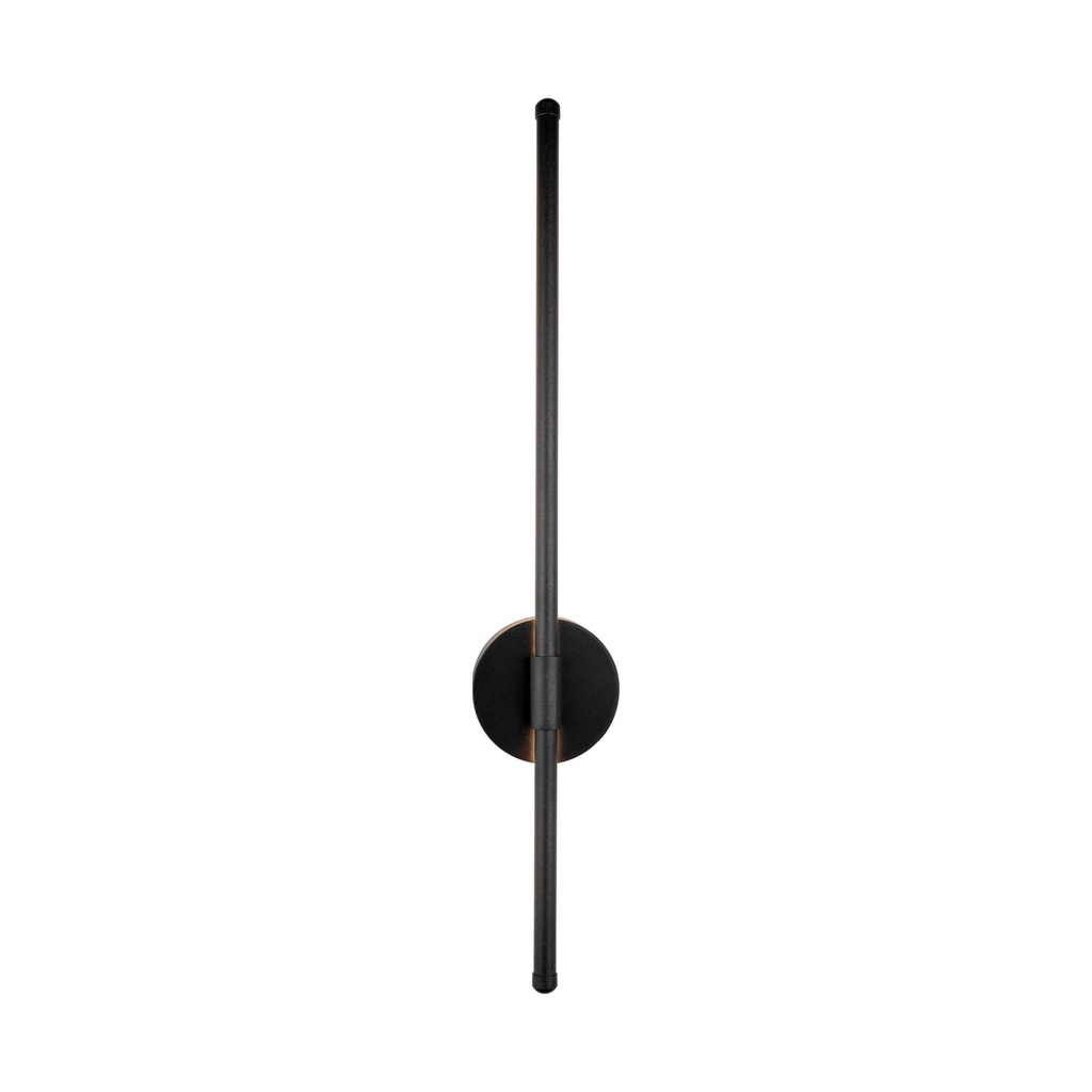 12W Black Aluminum Wall Lamp - Sleek Modern Design