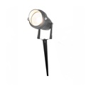 5W Black Plastic Outdoor Spike Light with Cap - Weather-Resistant