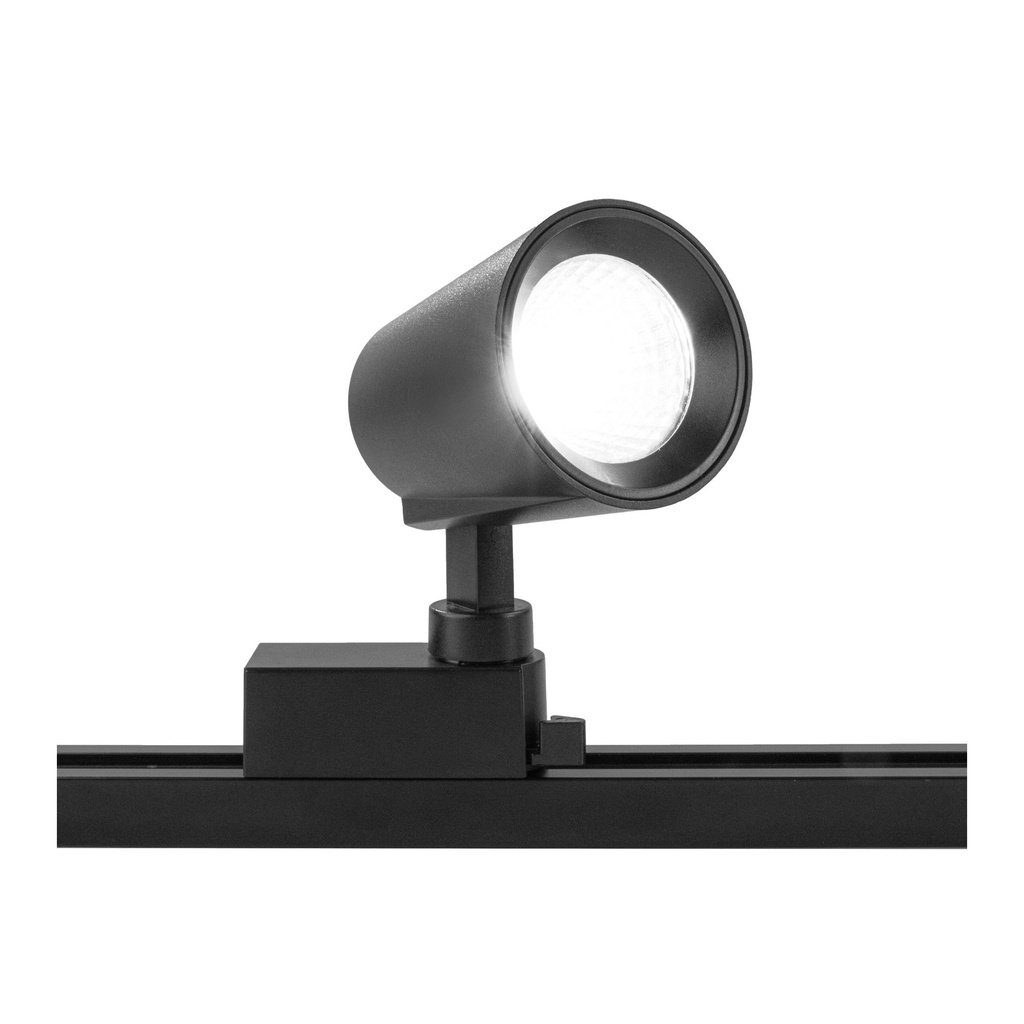10W Black Track Light - 3000K Warm White
