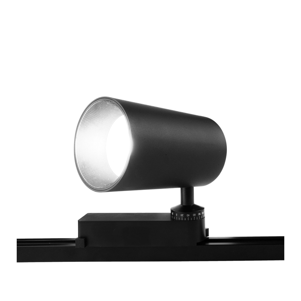 35W Black Track Light - 3000K Warm White