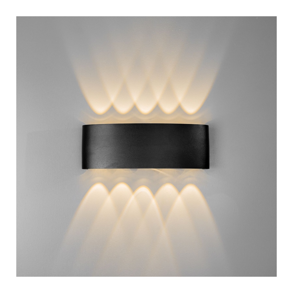 Five-Direction Outdoor Wall Lamp - 10x1W LED - 3000K Warm White