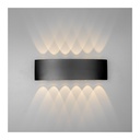 Six-Direction Outdoor Wall Lamp - 12x1W LED - 3000K Warm White