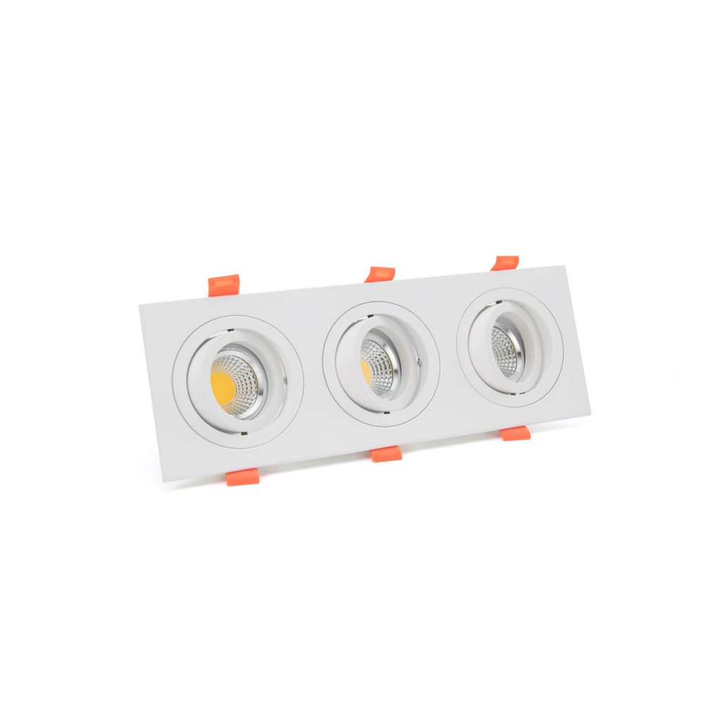 White Triple Spot Light - 44W