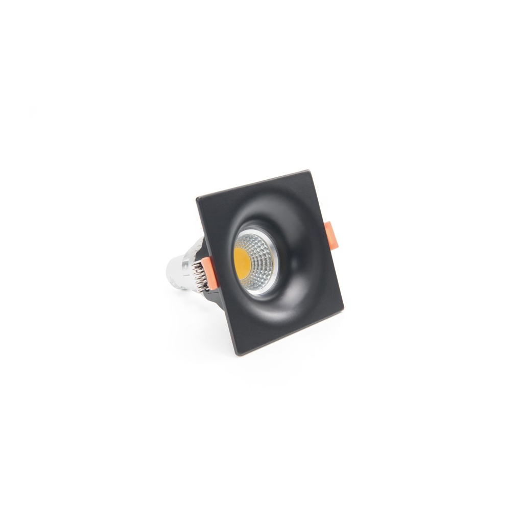 Black Square Single Spotlight - LM-B018-BK - 44W Recessed Lighting