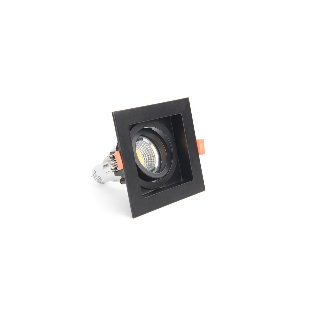 Black Single Spotlight - LM-B04-1MR16-1-BK - 44W Recessed Lighting