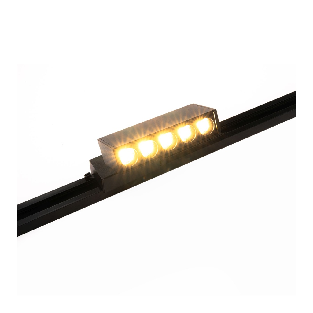 Black Movable Dots Track Light - Warm White LED - Modern Design 10W / 30W