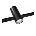 12W Black Cylinder Classic Magnetic Track Light - Stylish and Energy Efficient