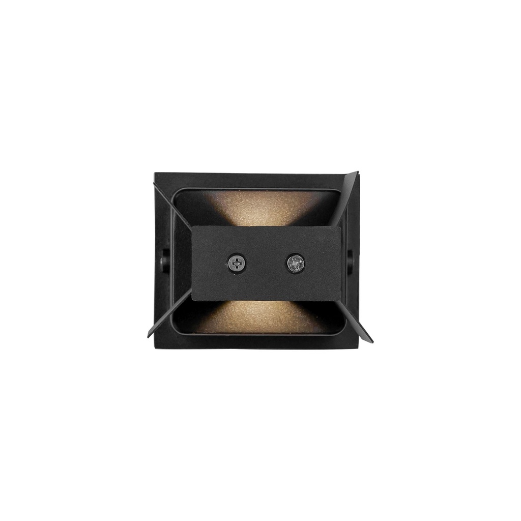 6W Black Aluminum Up & Down Wall Light - Outdoor Use