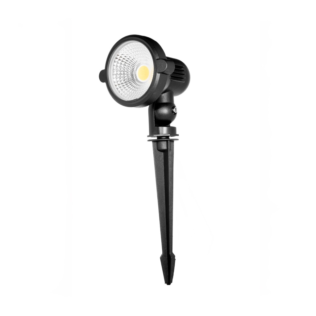 LM-2506-BK 7W Black Aluminum Outdoor Spike Light