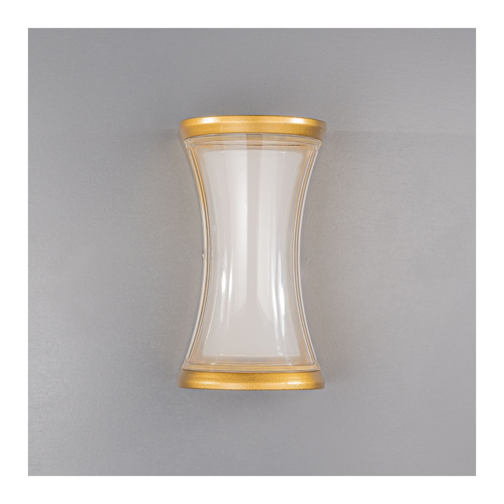 LM-210-19B-GD Outdoor Dual-Direction Wall Lamp with Gold Finish