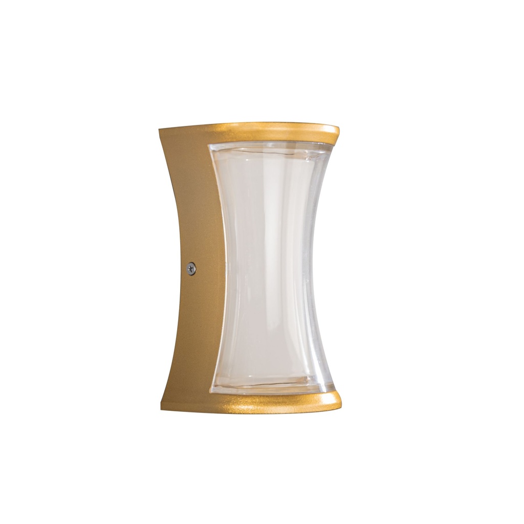 LM-210-19B-GD Outdoor Dual-Direction Wall Lamp with Gold Finish