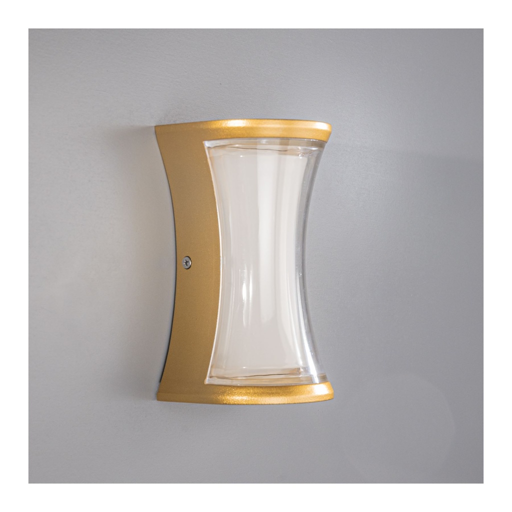 LM-210-19B-GD Outdoor Dual-Direction Wall Lamp with Gold Finish