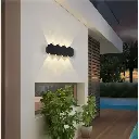 8W Black Aluminum Quad Up & Down Wall Light - Powerful and Stylish