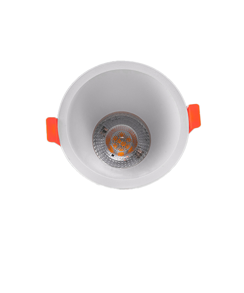 White Round Single Spot Light - Modern Design for Contemporary Interiors