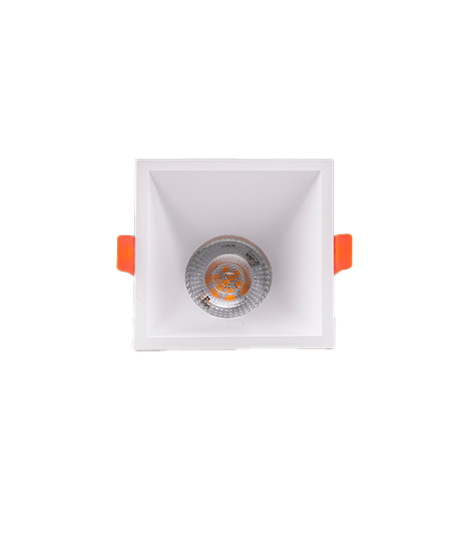 سبوت لايت فردي مربع أبيض مدمج - LM-16-SQ-SINGLE-WH