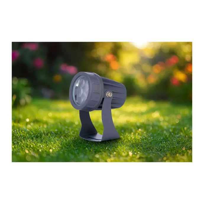 LM-2519 7W Grey Aluminum Outdoor Spike Light