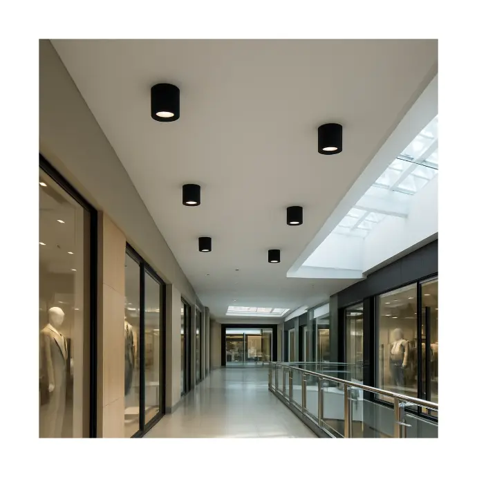 سبوت لايت أسطواني أسود - 25W LED - تصميم حديث للديكورات الداخلية